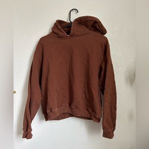 reformation brown hoodie